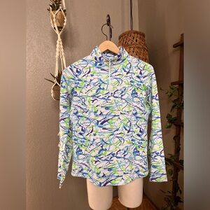 ▪️IBKUL Womens Long Sleeve Multi Color 1/4 Zip Mock Neck UPF 50+ Athleisure XS